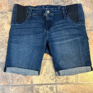 Maternity Bermuda denim shorts